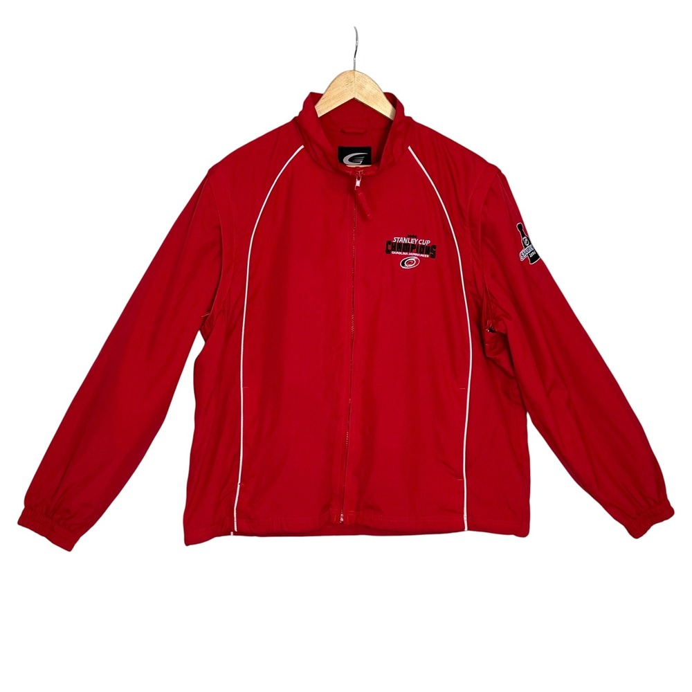 G-III Sports Jacket Carolina Hurricanes 2006 Stanley Cup Champions Red XL